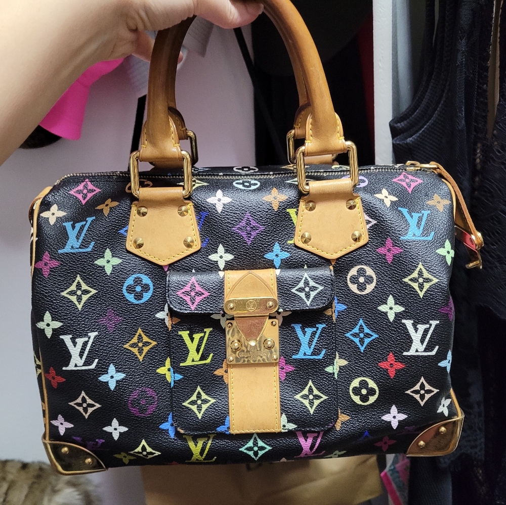 Louis Vuitton ⚫️ Black Multicolor Murakami Speedy